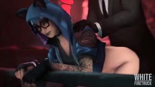 Hentai compilation with a hot Lynx woman from Fortnite