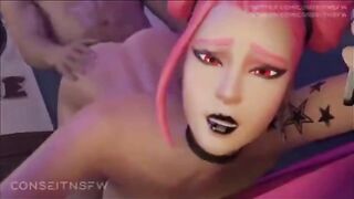 Hentai compilation with stunning Fortnite Haze characters