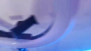 A hot stepmom washed dishes in her underwear and got intimate with her stepson