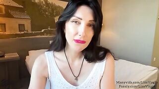 A hot MILF makes a deepthroat blowjob for her stepson's friend