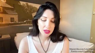A hot MILF makes a deepthroat blowjob for her stepson's friend