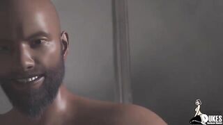 A white woman is fucking with a mature and muscular man