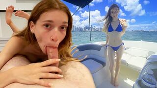 Boat ride with my girlfriend Jessica Marie and two rounds at home