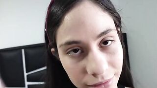 A perverted stepdaughter seduces her stepdad in a steamy scene