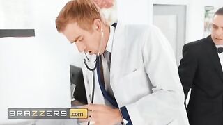 Kiki Daniels gets her cold feet cured by Doctor Danny’s huge cock in a steamy Brazzers scene