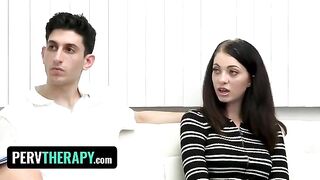 Doctor Kenzie Love helps stepsiblings to explore their sexuality in steamy therapy session
