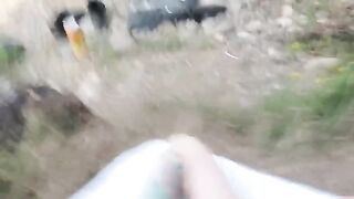 Babe has sex with a stranger on the beach