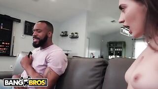 Petite teen Sera Ryder gets overwhelmed by her stepdad's intense presence