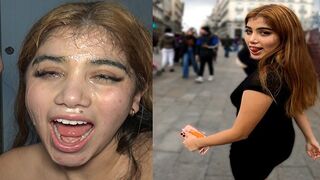 Submissive Latina teen Marina Gold, picked up in the street, gets fucked hard