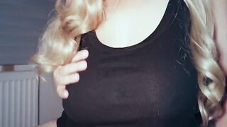 Breast slapping and sex night I love it! The end on my tits