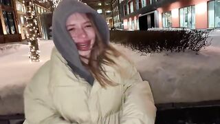 Babe agreed to sex without a condom, she got a lot of sperm