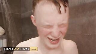 A busty mature woman, Payton Hall, uses a steamy trick to lure a young plumber into intimacy