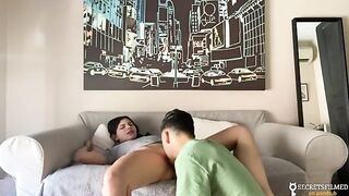 My stepsister and I stayed at home alone, so we had sex
