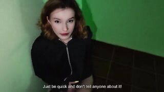 My parents are at home, let's have sex in the entrance hall