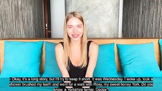 A girl is cheating on her husband at a psychotherapy session