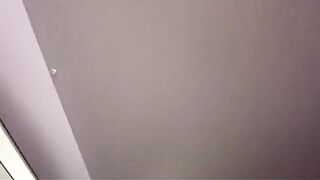 A blonde fucks in the toilet of the airport, and a huge cumshot follows