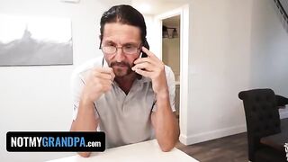 StepGrandpa punished stepdaughter Britt Blair for being naughty