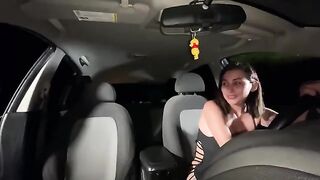 My girlfriend and I discuss our relationship in the car, my friend joins us