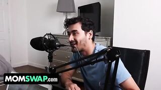 Mellanie Monroe and Ms Visual get their Latin stepsons’ huge dicks in a swap