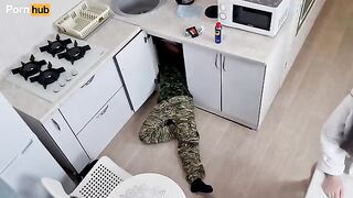 Daddy forgot to pay the locksmith, so he fucked me