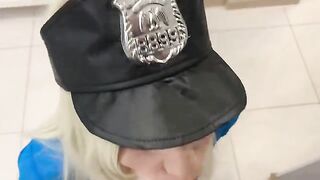 A hot police girl gets fucked in the apartment