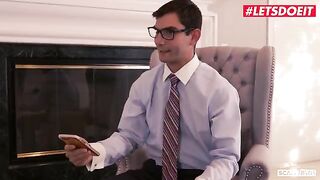 Lucky lawyer fucked Gina Valentina and her hot friends in a steamy foursome