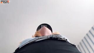 A girl arranged a surprise and sat on my face in a police uniform