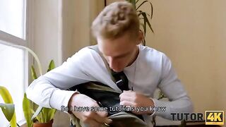 Instead of studying, a student gets intimate with his tutor