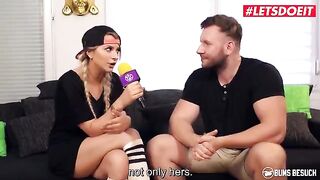 Hot German pornstar Josy Black has intense interracial sex with an amateur guy