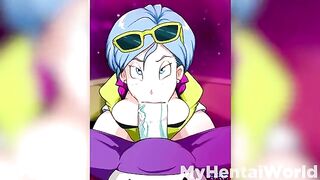 Bulma’s big tits titjob in Dragon Ball hentai animation, the best collection