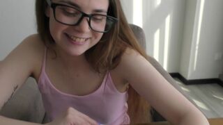 The bookish girl got a good education from a mature man
