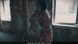 Stranger Ghost Called to Public Sex in Abandoned House with Kisscat