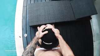Bikini-clad Hansel Grettel gets fucked hard by a huge cock in POV