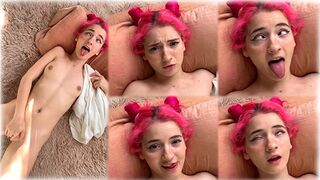 A young and beautiful girl plays with her nice pussy in a sensual video