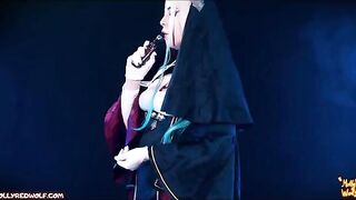 I told a nun a lie, and she punished me with her strap-on in a steamy scene