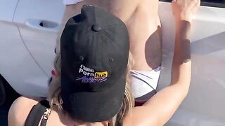 Two guys fucked and spit roasted a hot wife in Nevada desert