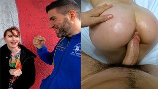 Submissive Russian teen gets fucked on the street