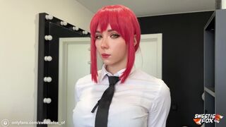 Makima is a dominatrix who loves to fuck and talk dirty