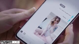 Horny petite blondie gets her ass gapped by an older man on TUSHY