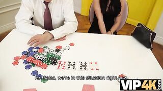 Lilly Bella loses a poker game and fulfills a daring bet