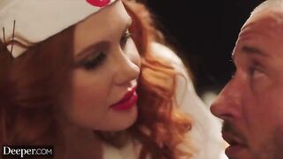 Maitland Ward reads a patient's chart, plotting her next move