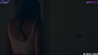 Halloween is a perfect excuse for an intense lesbian encounter with a strapon