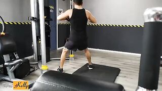 I got crushed on my fitness colleague in the gym, so we fucked