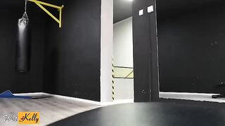 I got crushed on my fitness colleague in the gym, so we fucked