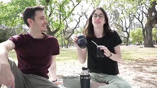 A day at the park ends up with a girl getting her pussy eaten publicly