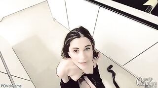 Hentai Little Caprice gets her mouth full of cock in a steamy stepbrother scene
