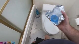 A stepmom is helping her son to get a sperm sample in this hot vid