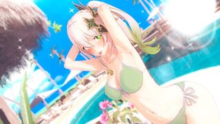 A beautiful girl is fucking with her Genshin Impact lover