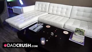 The stepdaughter Kenzie Madison made her stepfather forget his anger with her blowjob skills