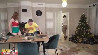 Thanksgiving dinner turns into kinky anal sex with step mom